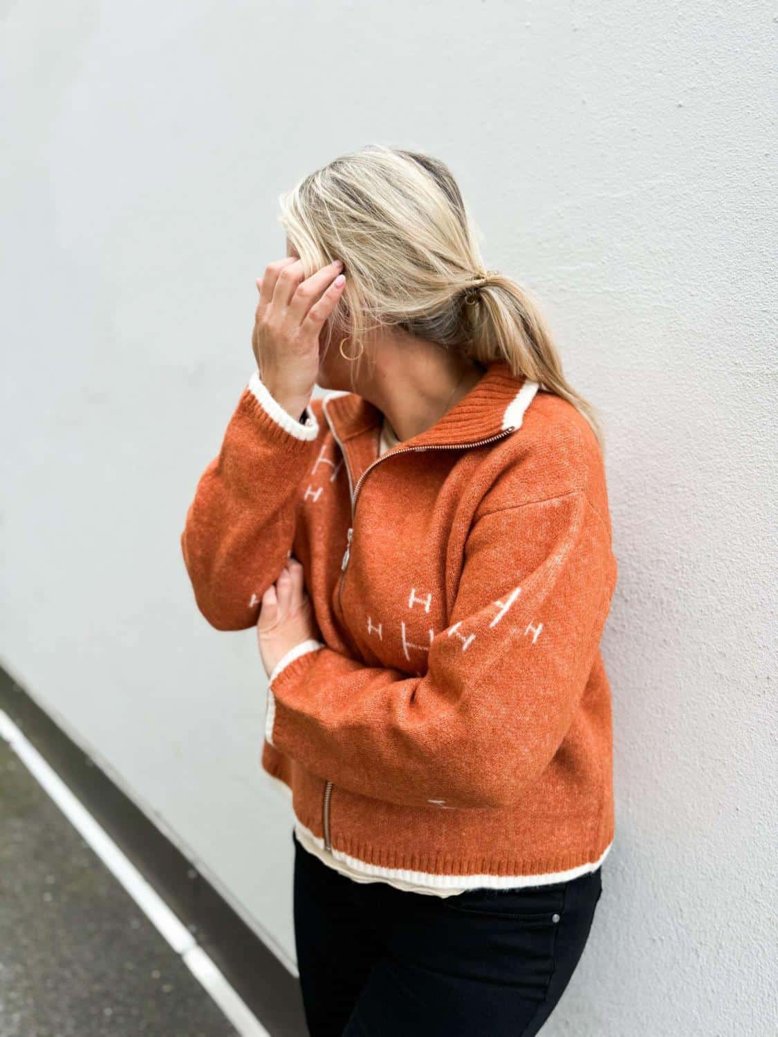 Hèst Iben Zip Jacket Leather Brown