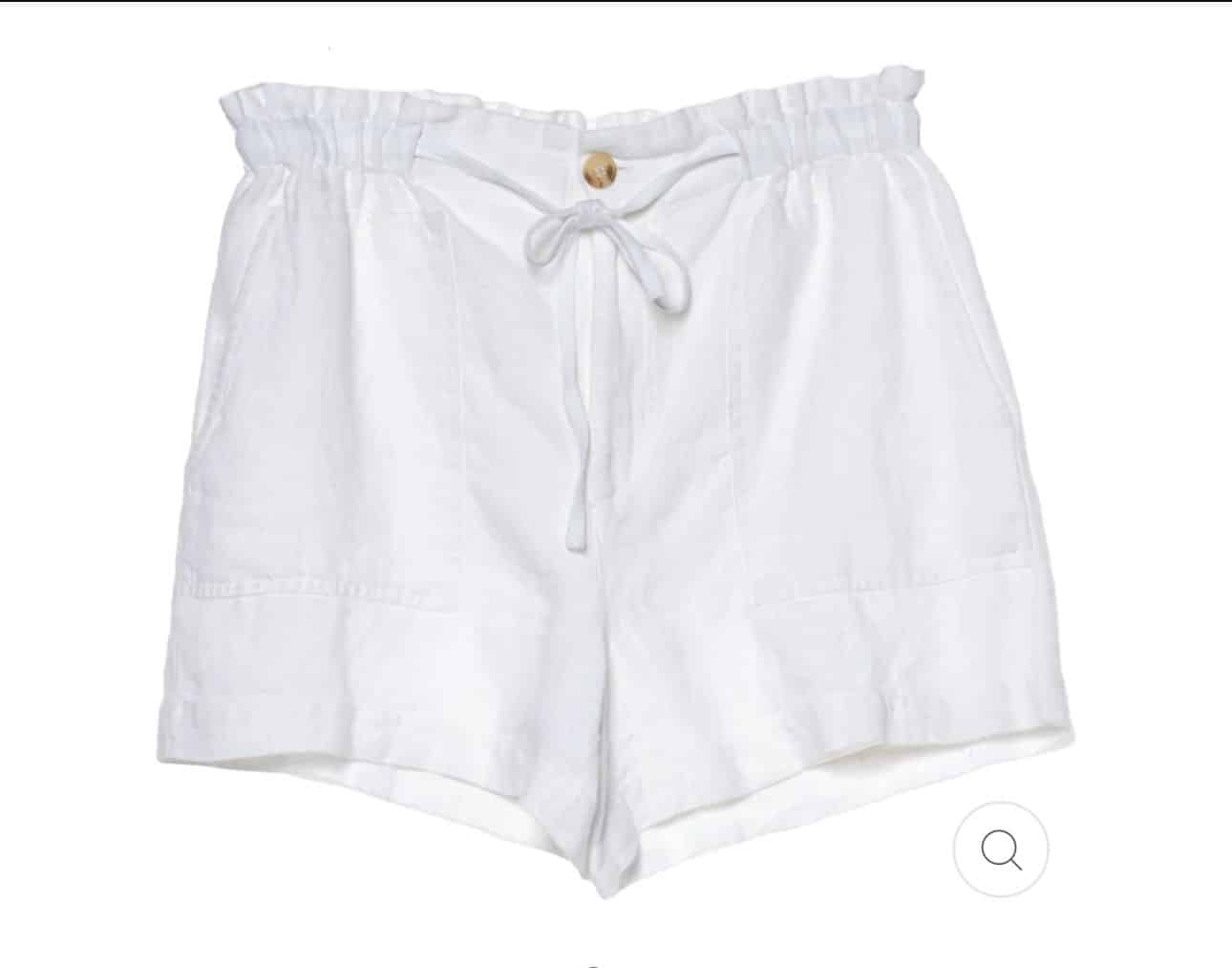 Hèst Lumi Linen Shorts White