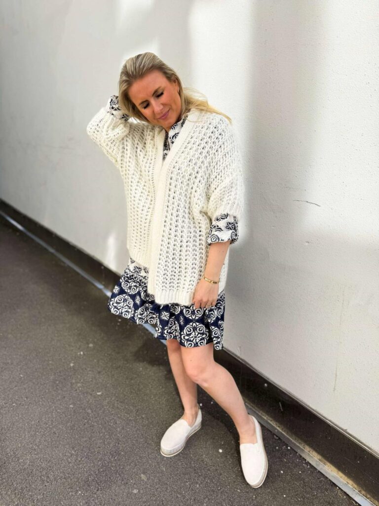 Hermine Cardigan White