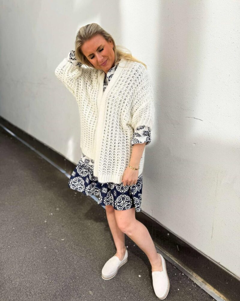 Hermine Cardigan White