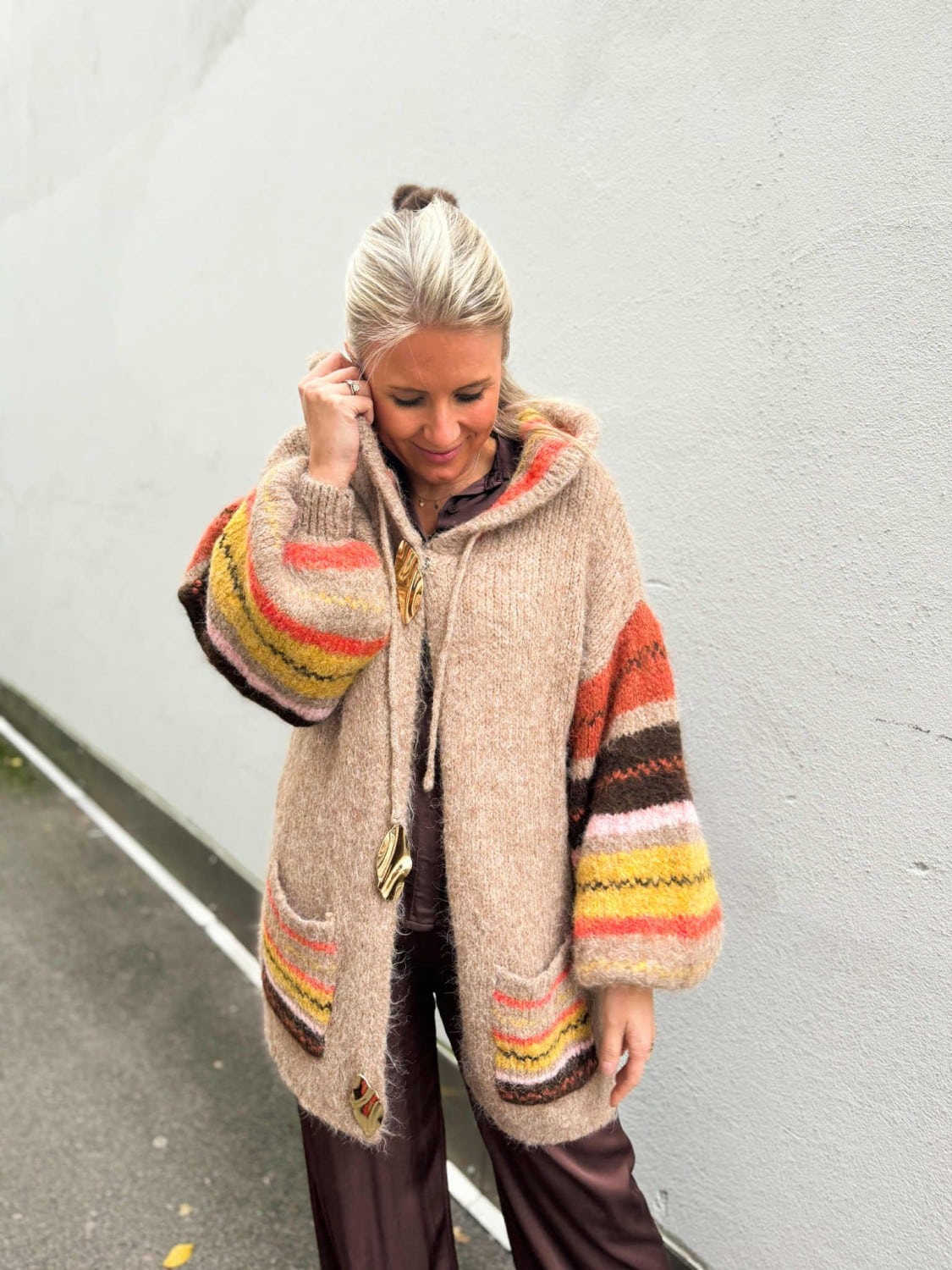 IBC Collection Bohemian Jacket Beige/Mix Colur