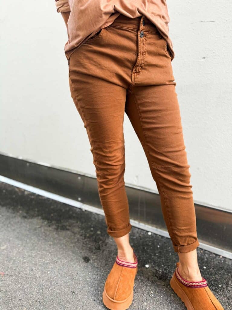 IBC Collection Button Jeans Cognac