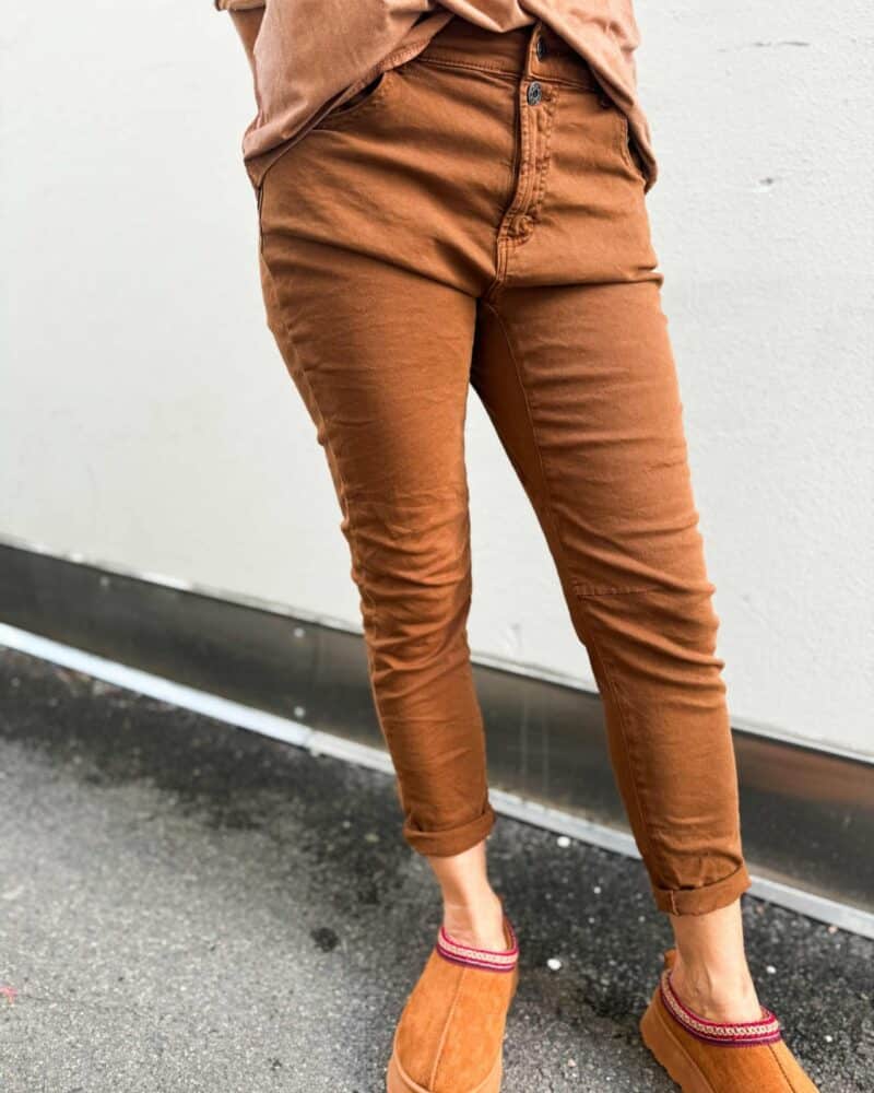 IBC Collection Button Jeans Cognac