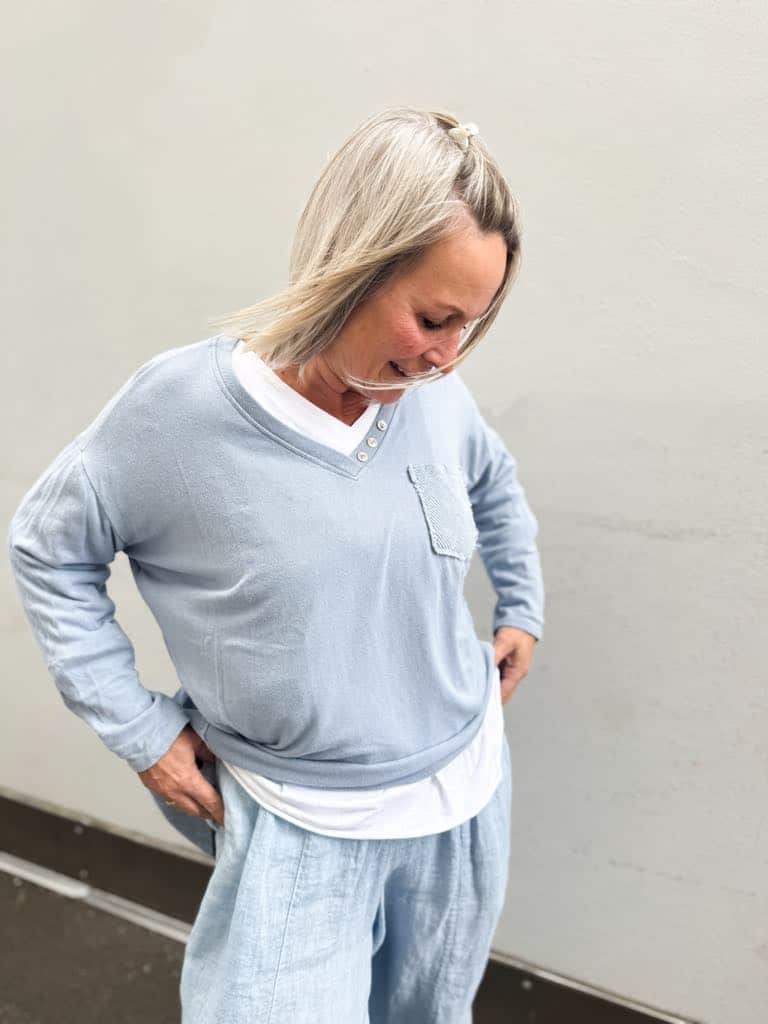 Ibc Collection Cotten Sweater Blue