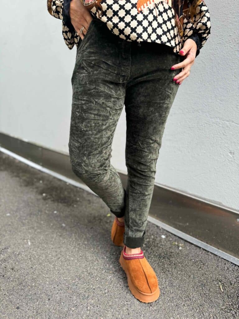 IBC Collection Isabella Velvet Army