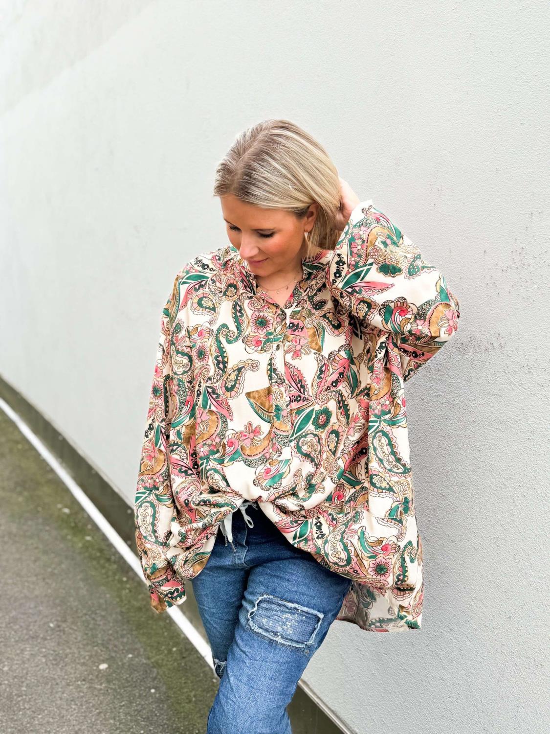 IBC Collection Linnea Oversize Blouse Creme