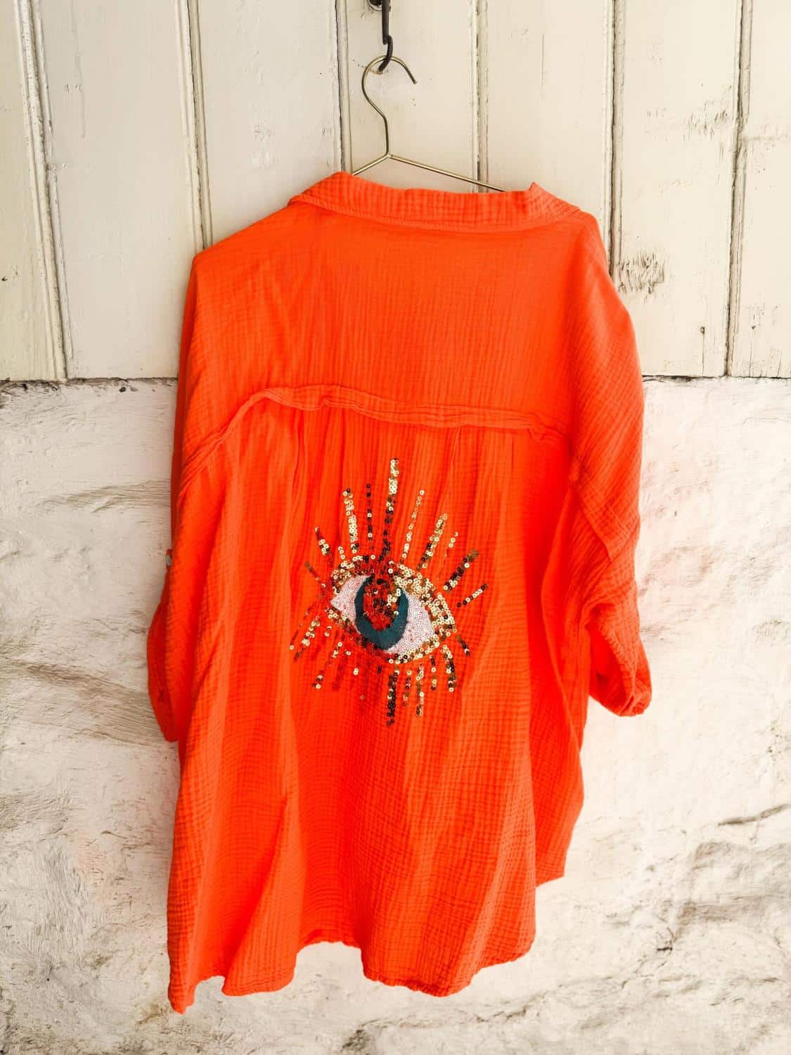 IBC Collection Linnea Oversized Shirt The Eye Orange