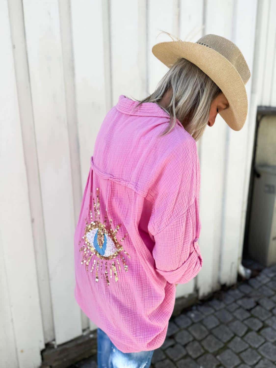 IBC Collection Linnea Oversized Shirt The Eye Pink