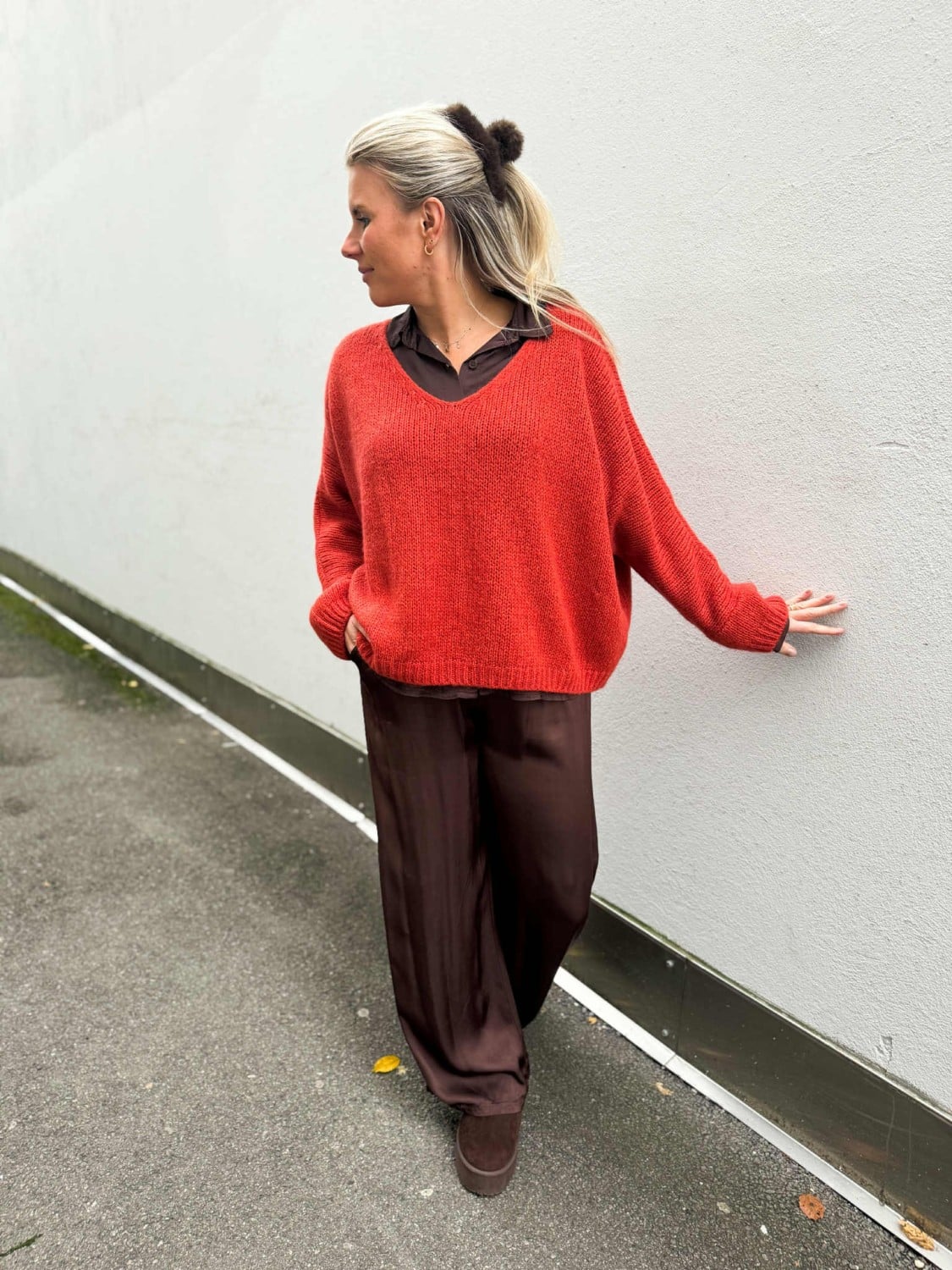 IBC Collection Lotta Sweater Rust Orange