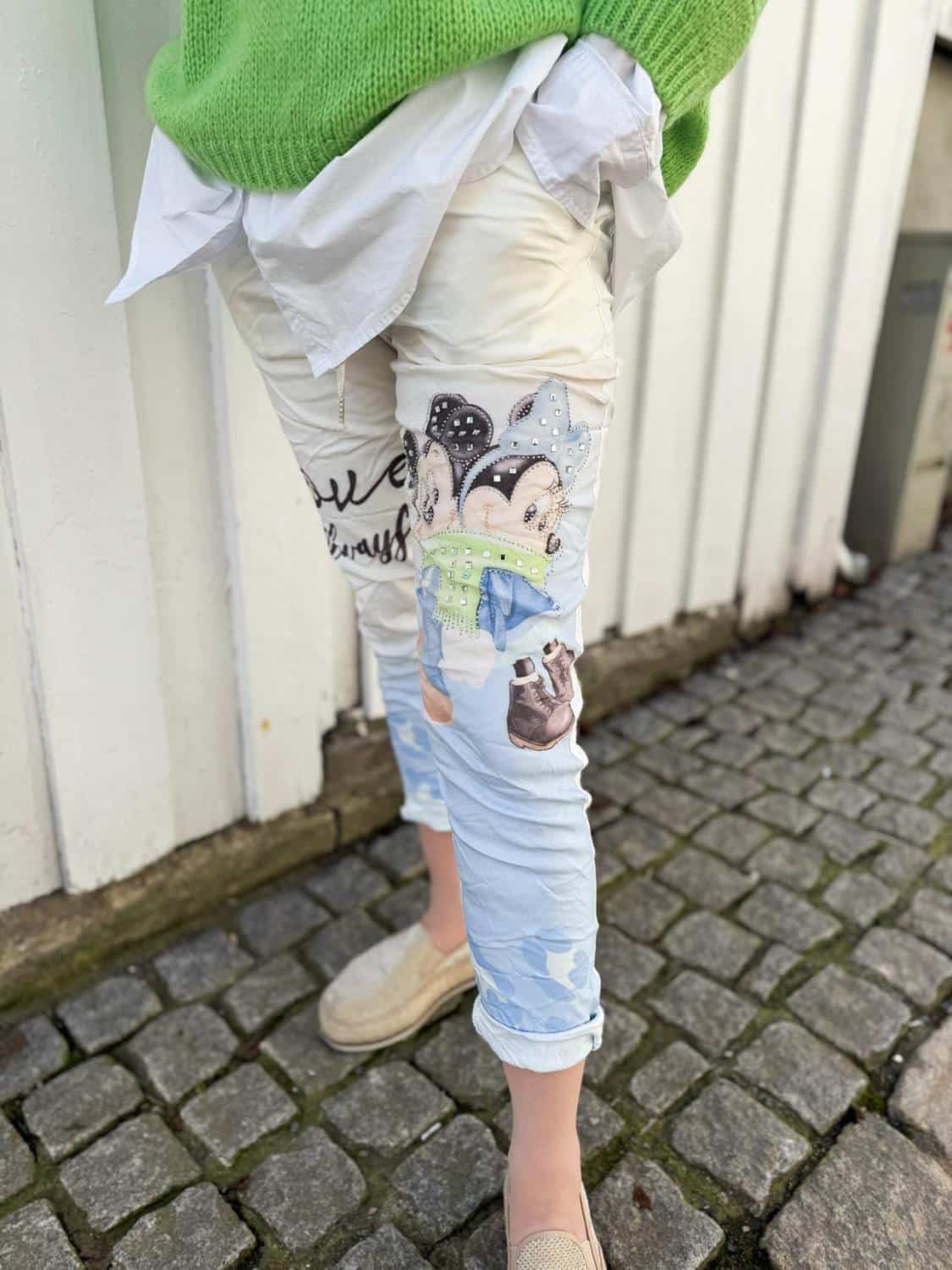 IBC Collection Mickey&Minnie Mouse Pants White