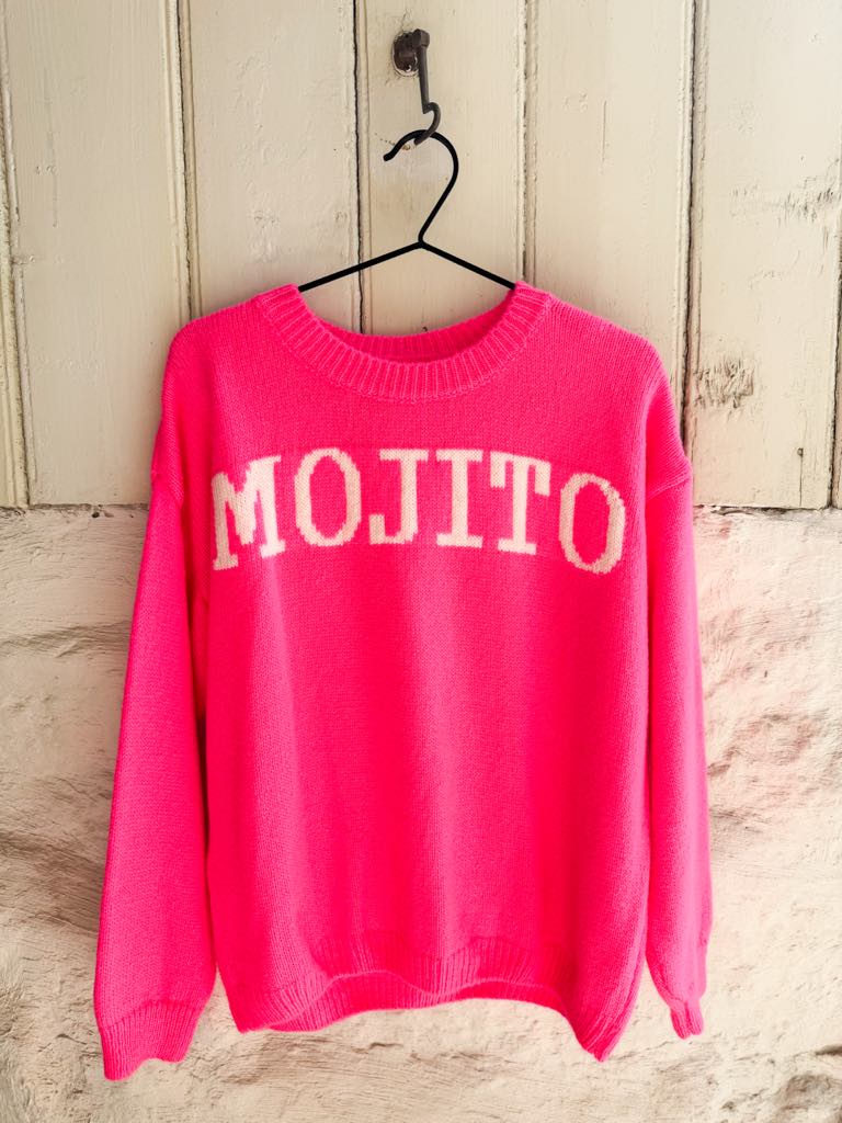 Ibc Collection The Mojito Sweater Hot Pink
