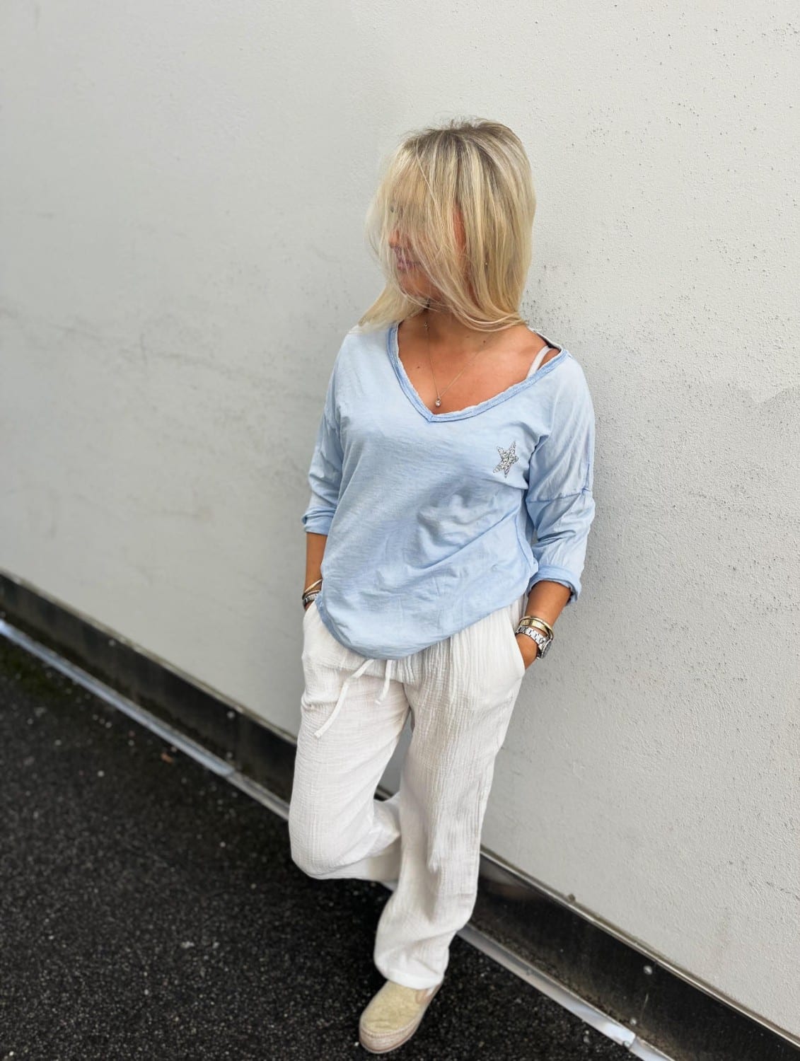 IBC Collection The Star Sweater Light Blue