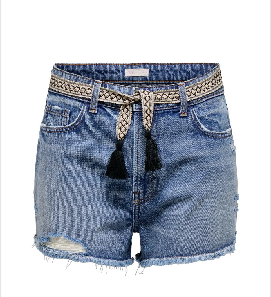 JDY Beate With Belt Shorts Denim