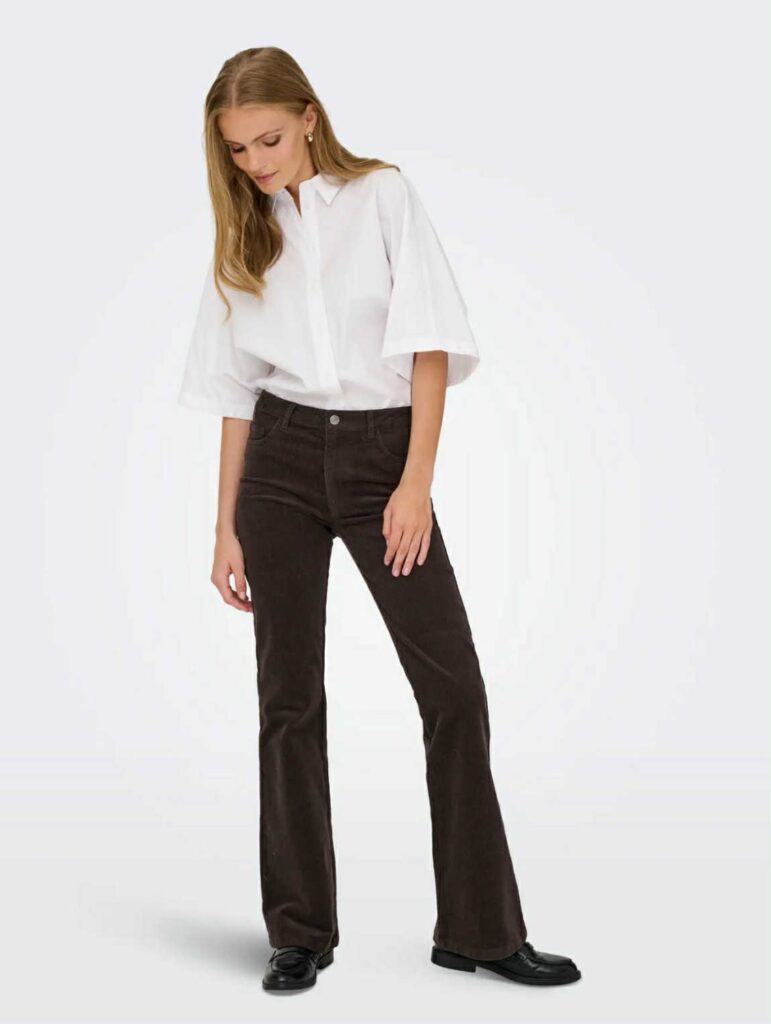 JDY Flared Cord. Pant Brown