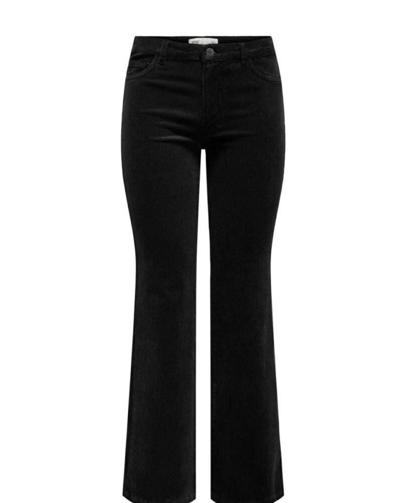 JDY Flared Cord Pant Black