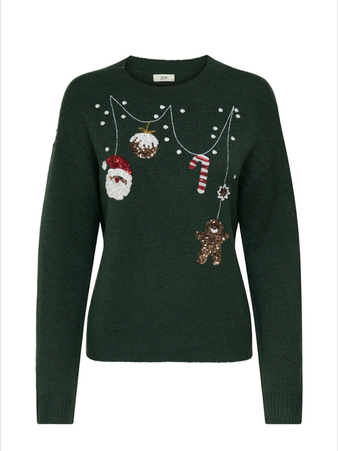 JDY Santa X-Mas O-Neck Pullover Green