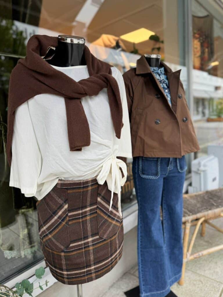 Katrin Uri Adam Check Skirt Coffee