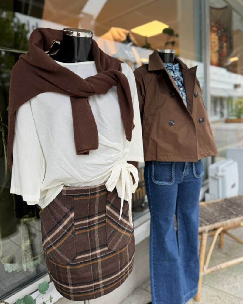 Katrin Uri Adam Check Skirt Coffee