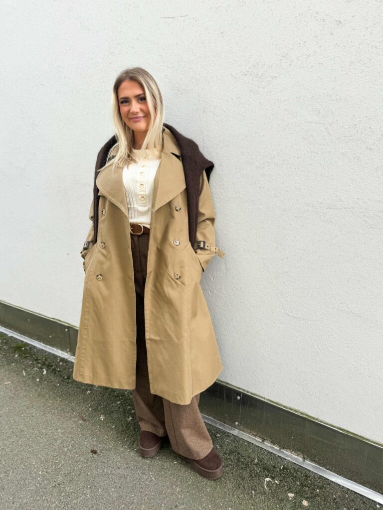 Katrin Uri Audrey Trench Coat Kahki