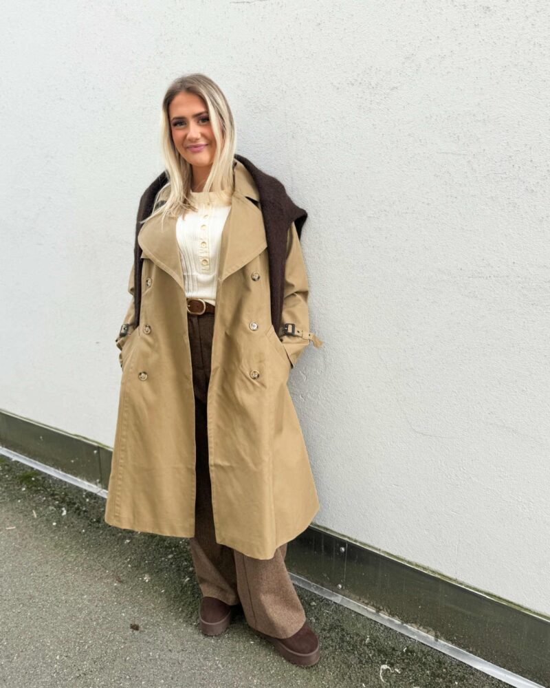 Katrin Uri Audrey Trench Coat Kahki