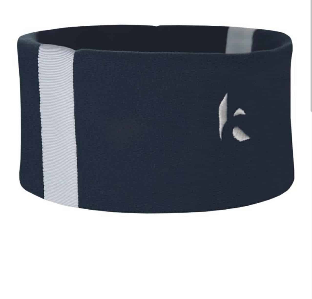Kibo Classic Stripe Headband Navy W. White