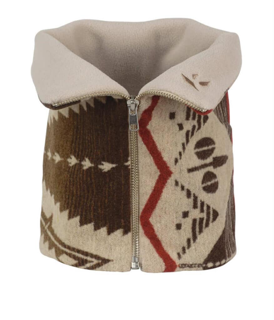 Kibo Jacuard Neckband w/Zip Brown