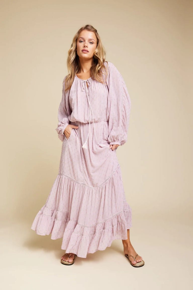 Line Of Oslo Dakota Dot Dress Pink