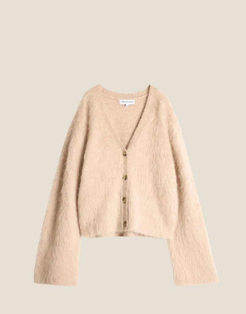 Line Of Oslo Elsa Knitted Jacket Camel