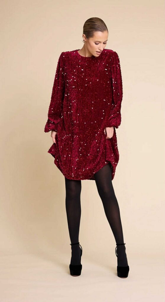 Line Of Oslo Luna Sequin Dress