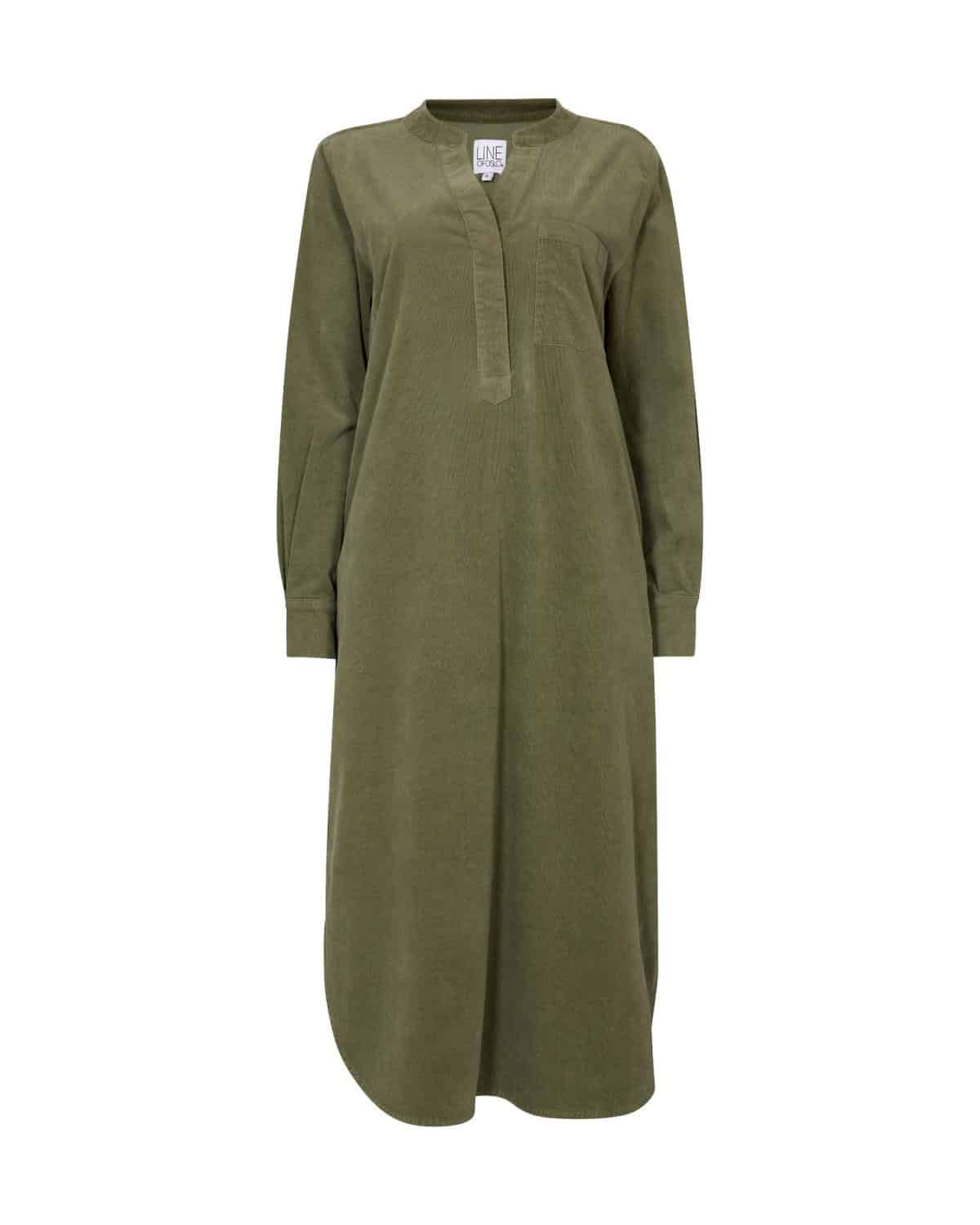 Line Of Oslo M&M Cord Dress Army