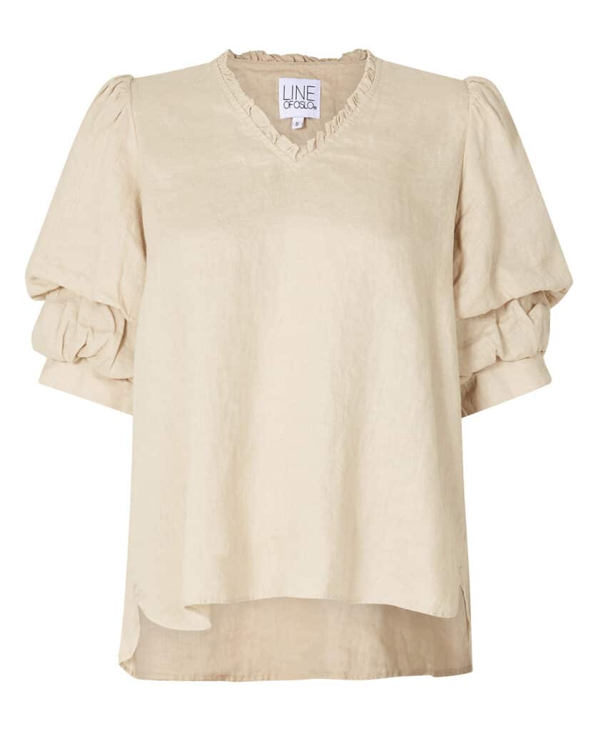 Line Of Oslo Pie Linen Blouse Sand