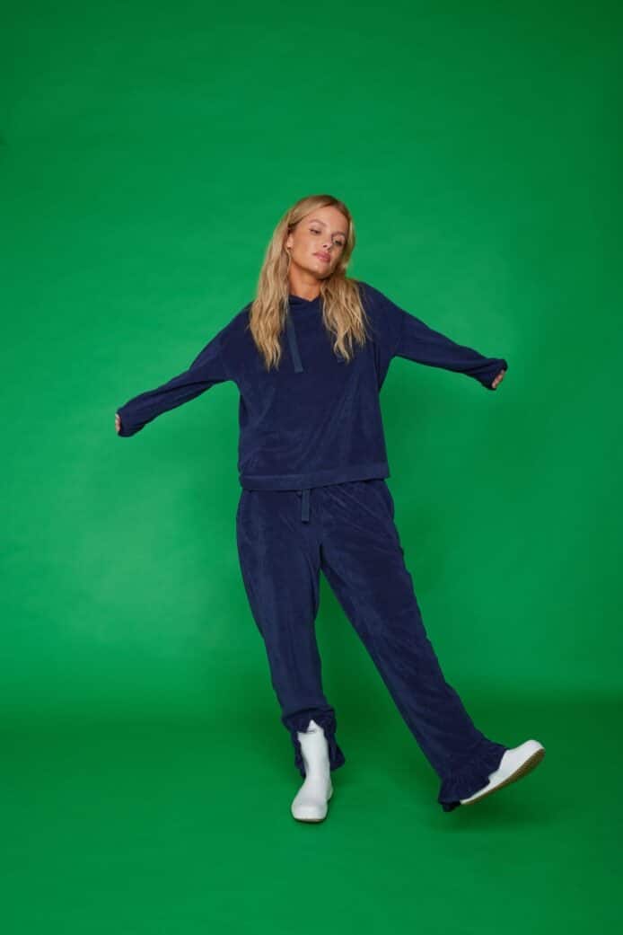 Line Of Oslo Riva Terry Trousers Blue