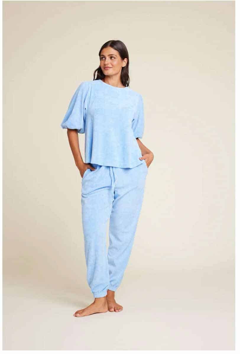 Line Of Oslo Roma Solid Trousers L. Blue