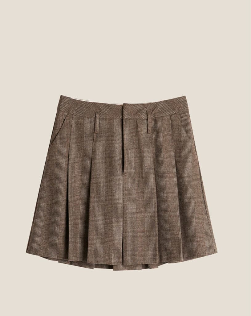 Line Of Oslo Scool Wool Check Skirt