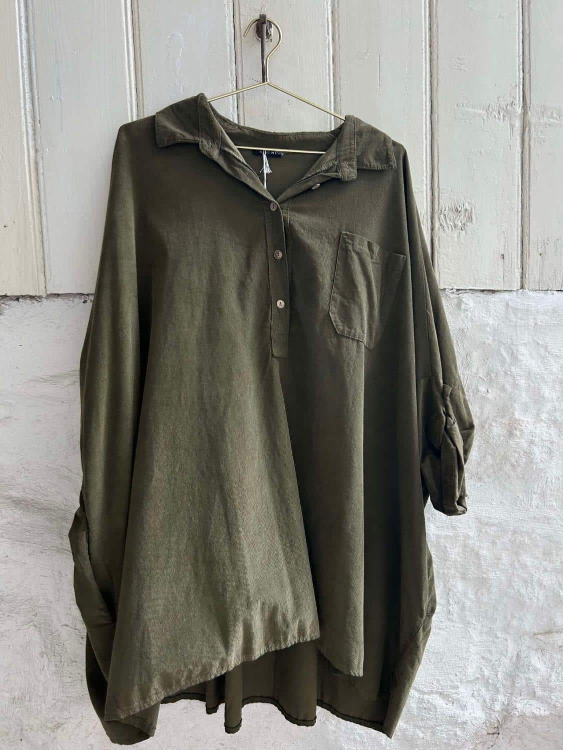 Linnea Oversize BabyCord Oliven