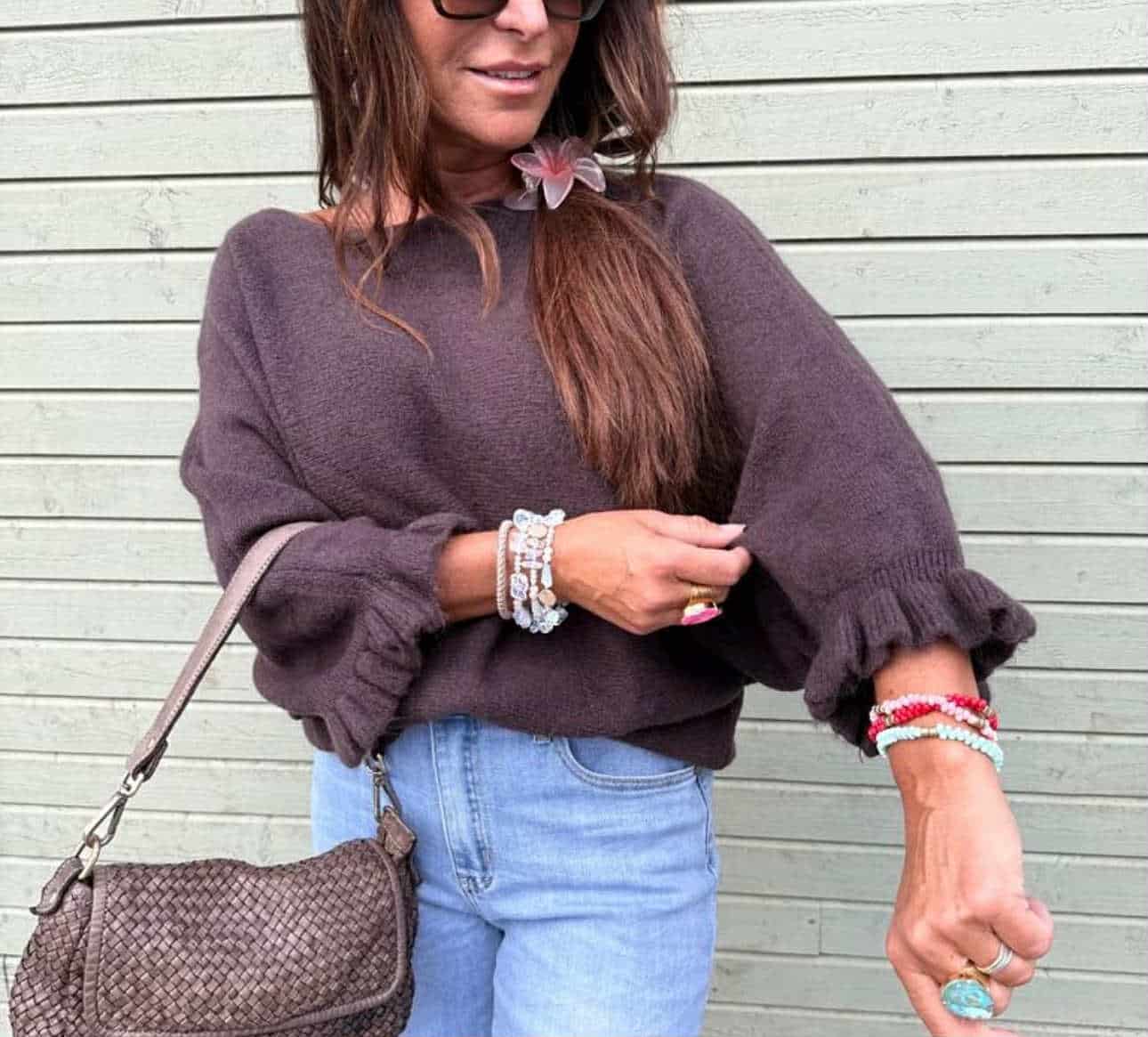 Love Forever Alicia Alpaca Sweater Choco