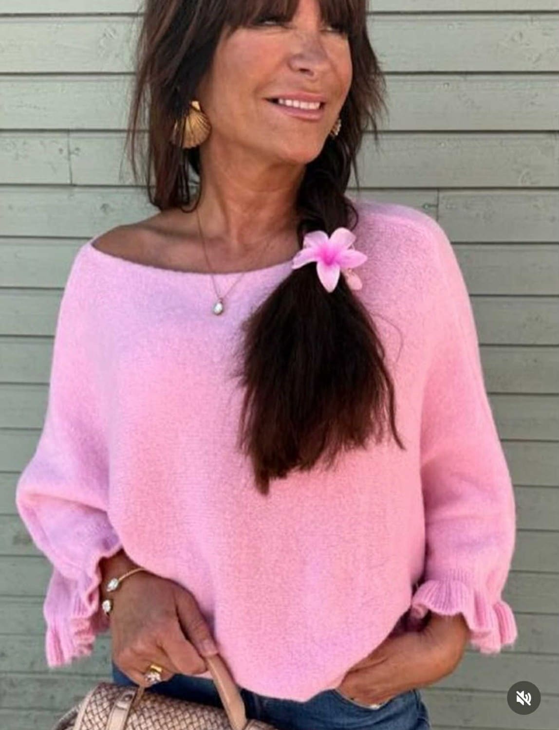 Love Forever Alicia Alpaca Sweater Pink