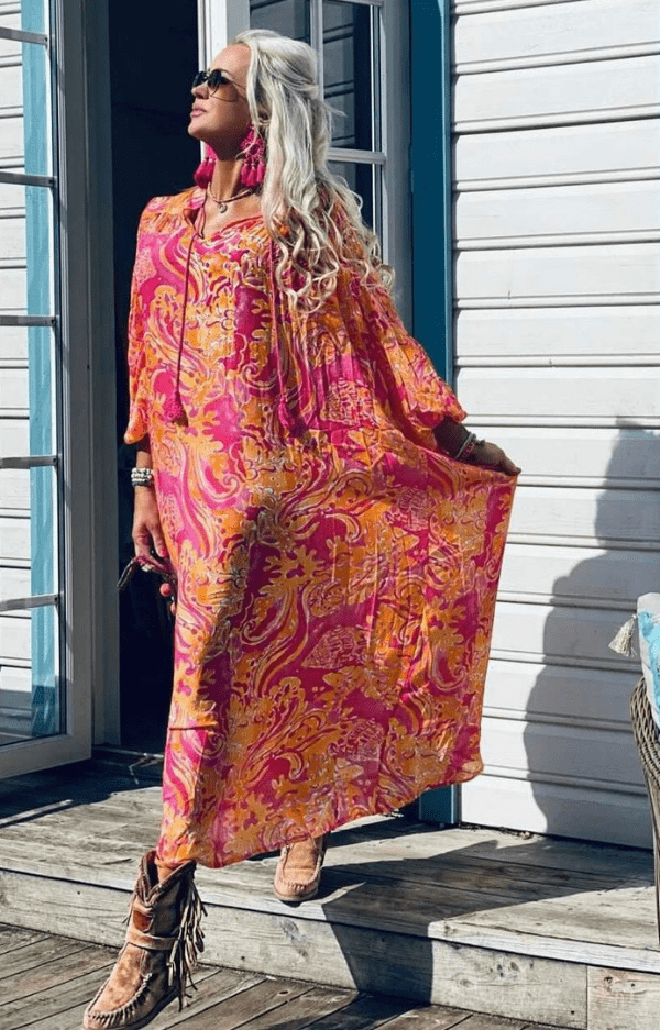 Love Forever Angelica Dress Hot Pink