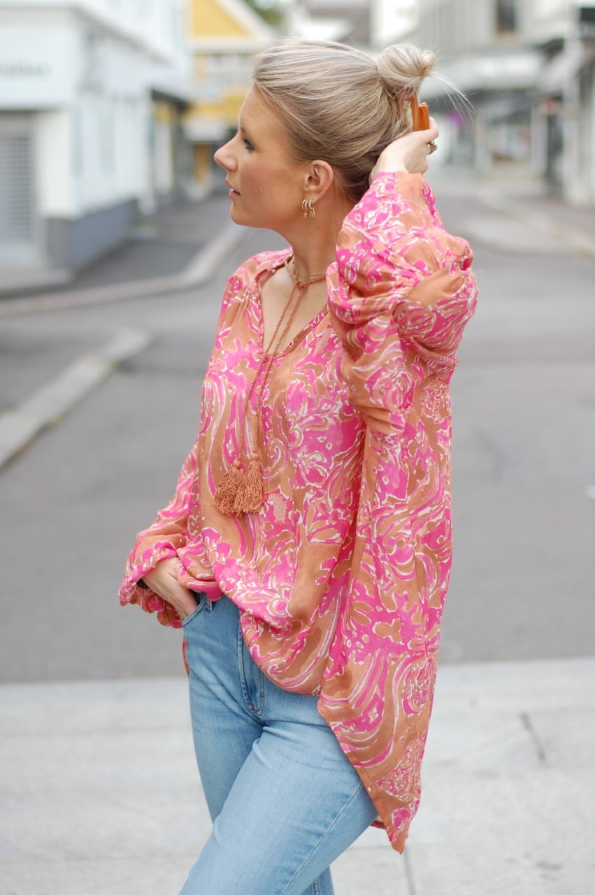 Love Forever Sussie Blouse Pink/Brown