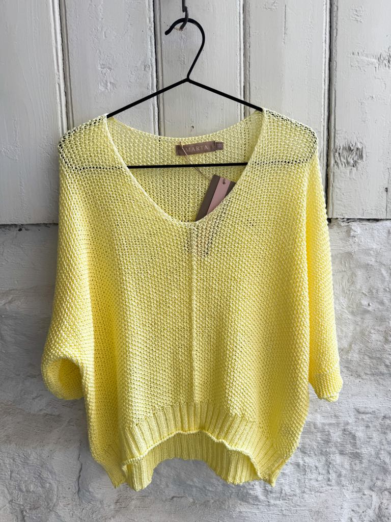 Marta Du Chateau Betina Knit Light Yellow