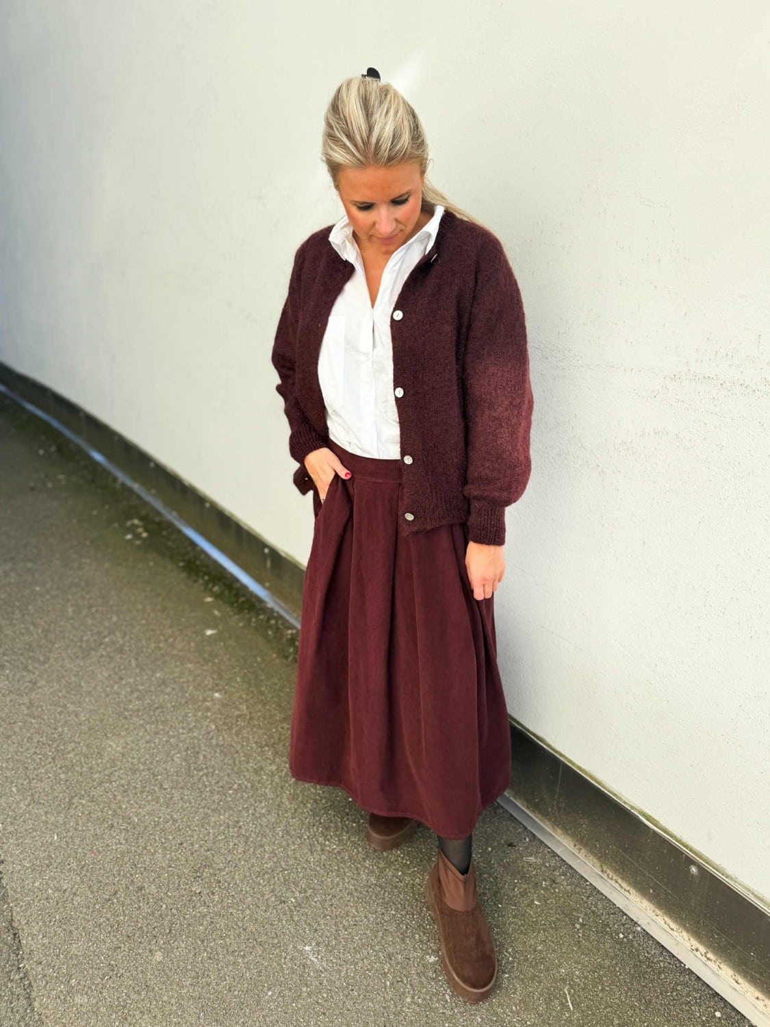 Marta Du Chateau Ciela Skirt Bordeaux