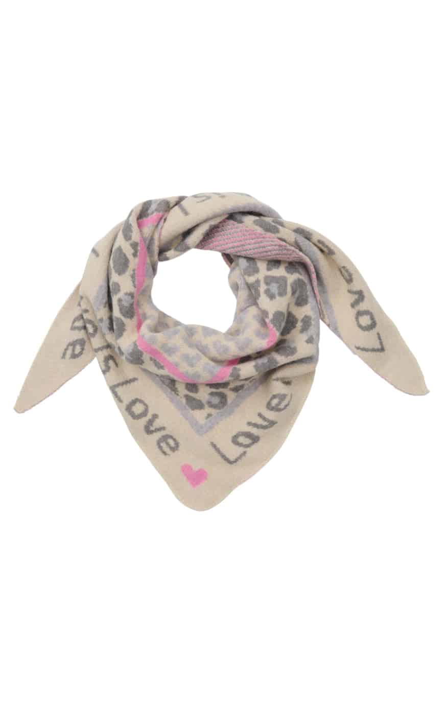 Marta Du Chateau Clio Scarf Grey/Pink