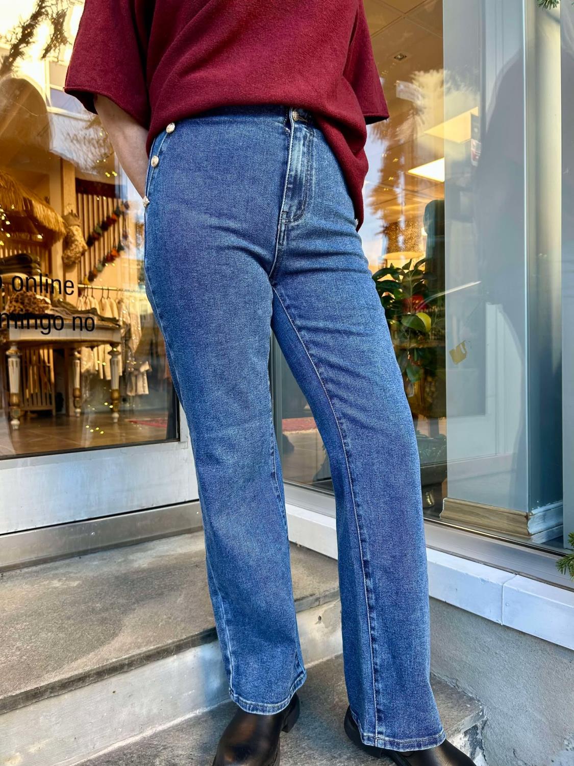 Marta Du Chateau Elvira Pants Denim Blue