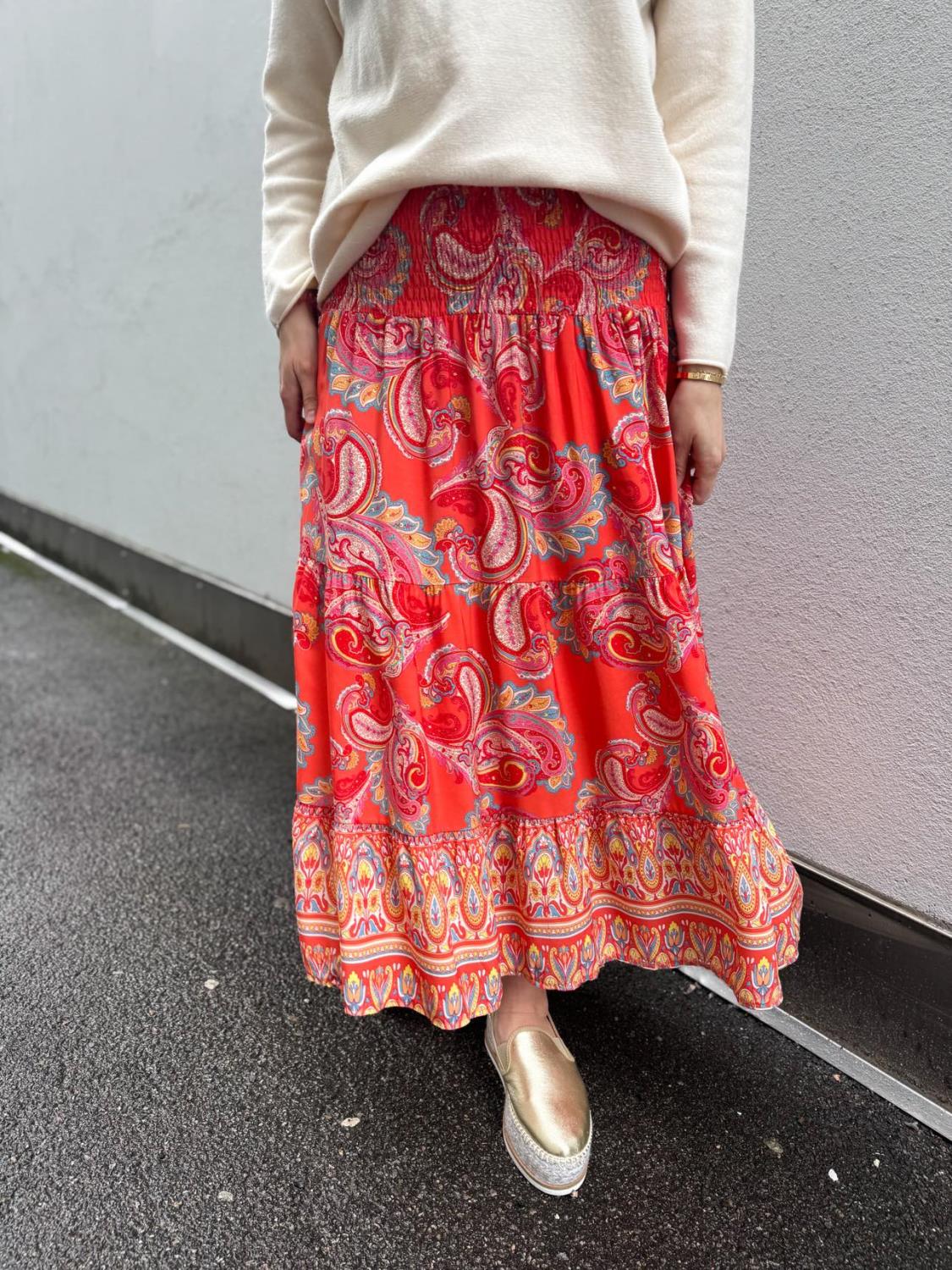 Marta Du Chateau Josefina Skirt Corallo