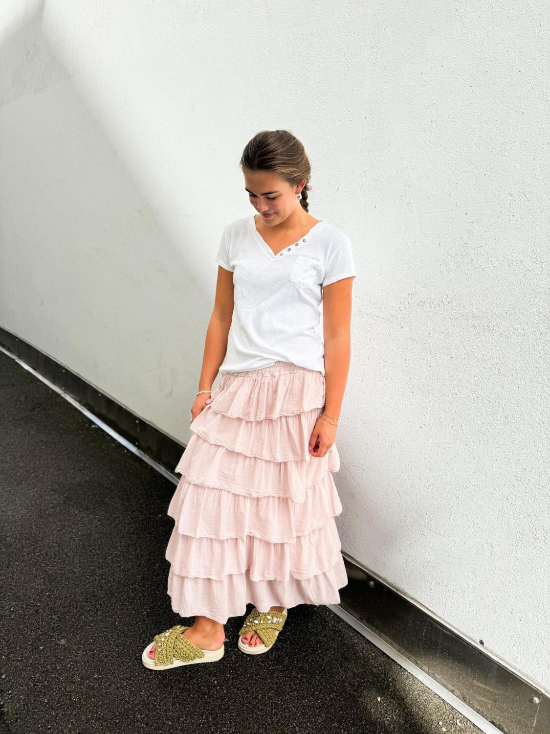 Marta Du Chateau Karen Skirt Rosa Antico