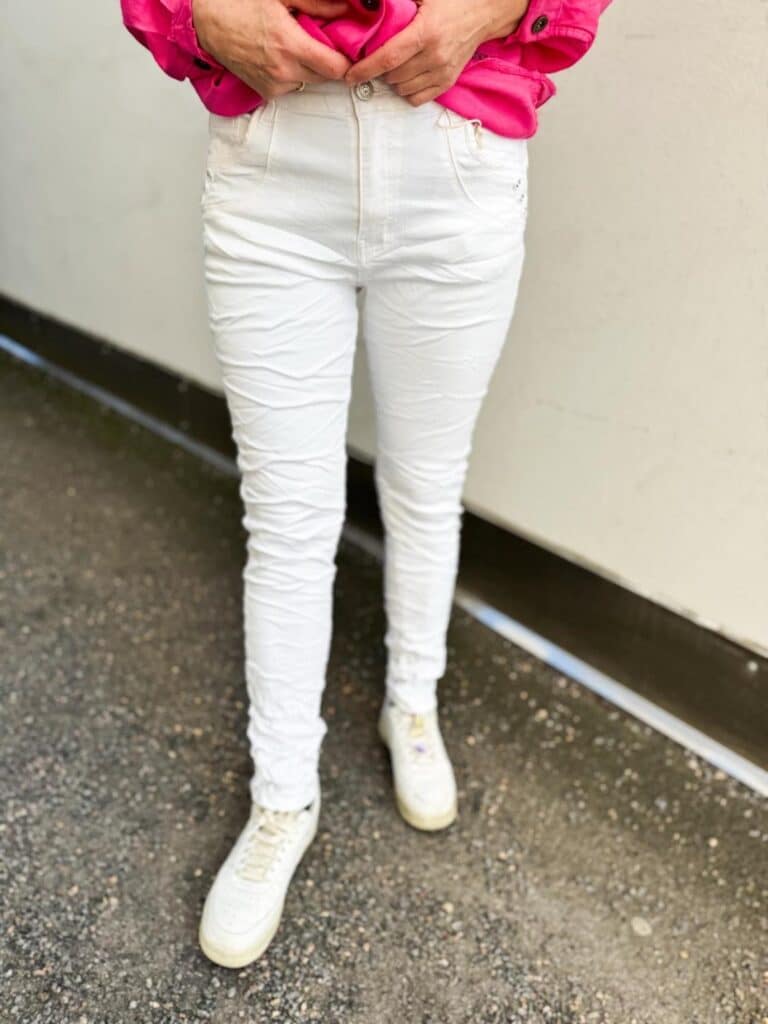 Marta Du Chateau Ladie Jeans White