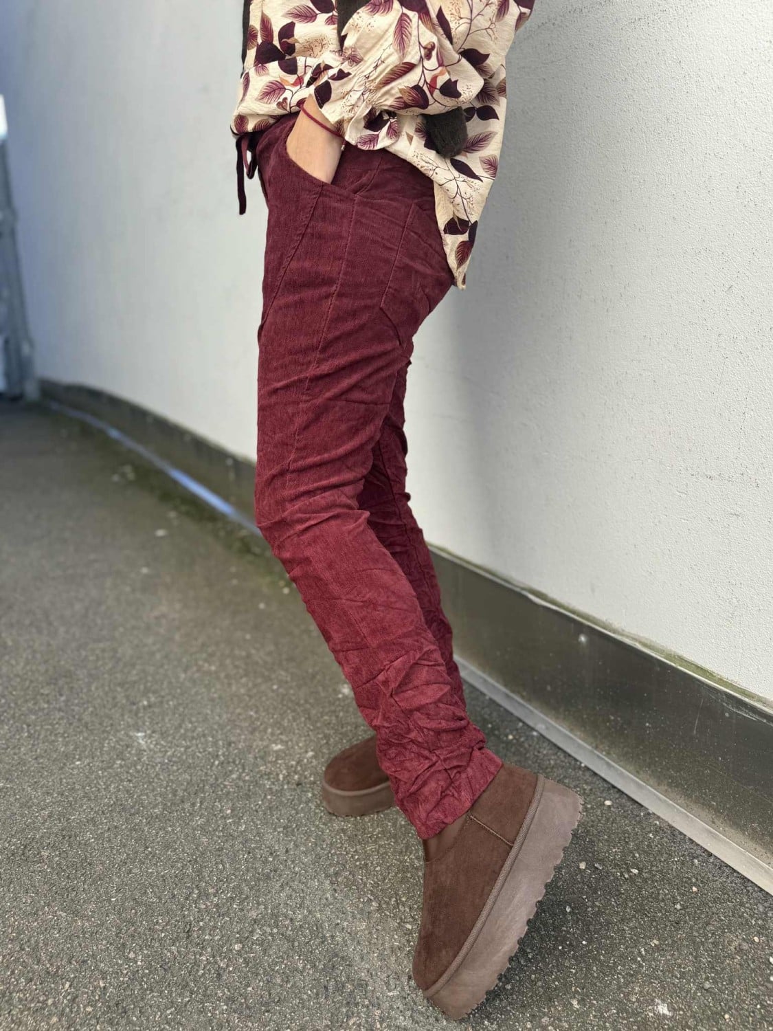 Marta Du Chateau Pecan Pants Bordeaux