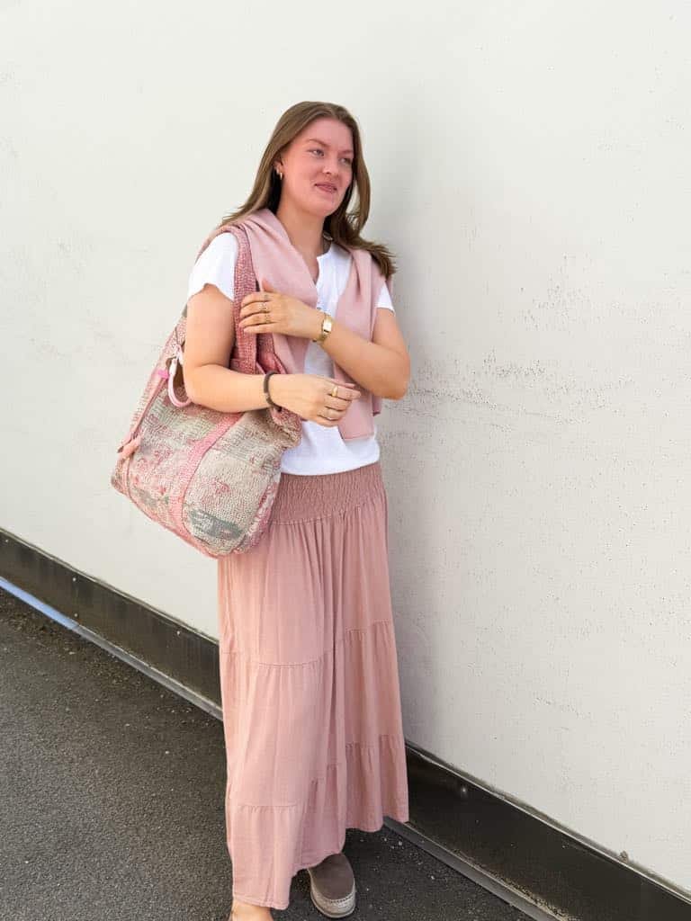 Marta Du Chateau Princess Skirt Solid Rosa