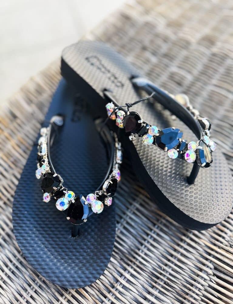 Mooilo Flip Flops Black