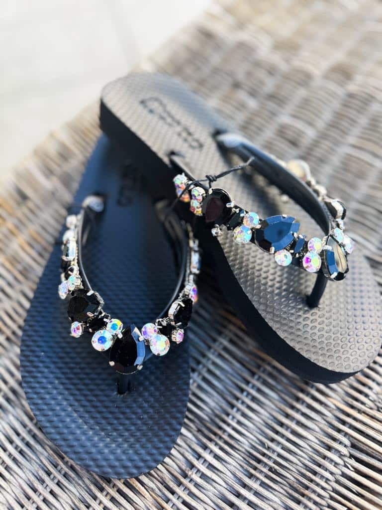 Mooilo Flip Flops Black